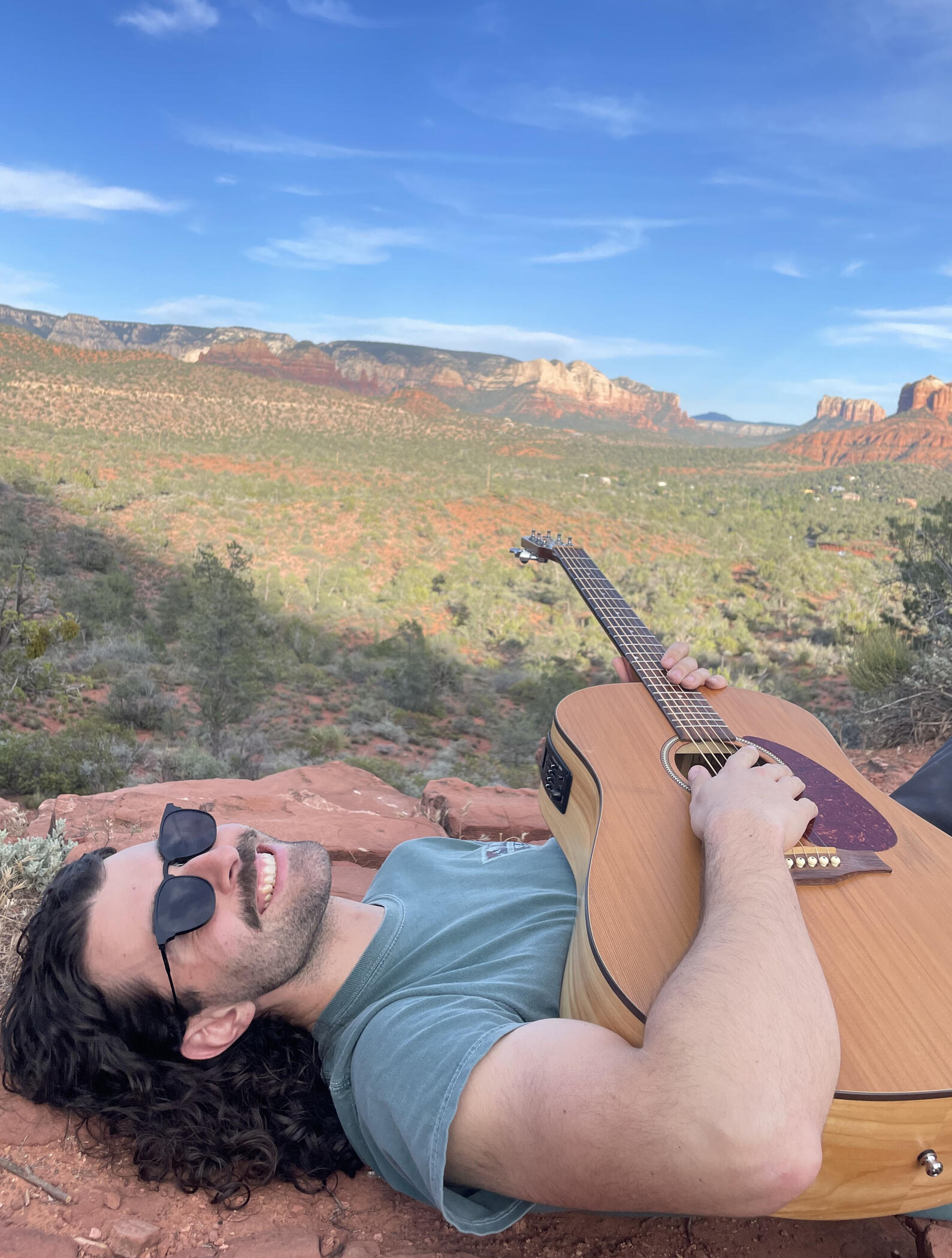 laying down near sedona laying down near sedona